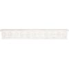 imageDeco 79 Wooden Floral Room Wall Shelf Floating Shelf with Brown Distressing Display Shelf 60quot x 8quot x 9quot WhiteWhite