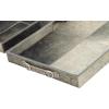 imageDeco 79 Wooden Handmade Cowhide Tray with Slot Handles Set of 2 24quot 20quotW Gray