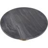 imageThe Novogratz Aluminum Cake Stand with Gold Base Set of 3 15quot 12quot 9quotW BlackBlack
