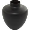 imageThe Novogratz Glass Decorative Vase Centerpiece Vase Flower Vase for Home Decoration 12quot x 12quot x 13quot BlackBlack