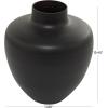 imageThe Novogratz Glass Decorative Vase Centerpiece Vase Flower Vase for Home Decoration 12quot x 12quot x 13quot BlackBlack