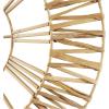 imageThe Novogratz Seagrass Round Wall Clock with Weaving Design 31quot x 2quot x 31quot Gold