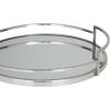 imageThe Novogratz Stainless Steel Metal Mirrored Tray Set of 2 19quot 14quotW SilverSilver