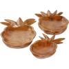 imageDeco 79 Bohemian Wood Decorative Bowl Teak 13quot D 9quot H75551 13quot x 9quot BrownBrown