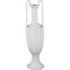 imageDeco 79 Ceramic Decorative Vase Fluted Urn Shaped Centerpiece Vase with Arch Handles Flower Vase for Home Decoration 6quot x 6quot x 20quot BlackWhite
