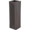 imageDeco 79 Ceramic Decorative Vase Square Centerpiece Vase Flower Vase for Home Decoration 6quot x 6quot x 18quot BlackBlack