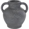 imageDeco 79 Ceramic Decorative Vase Textured Whitewashed Centerpiece Vase Flower Vase for Home Decoration 10quot x 10quot x 24quot Black11 x 9 x 10