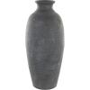 imageDeco 79 Ceramic Decorative Vase Textured Whitewashed Centerpiece Vase Flower Vase for Home Decoration 10quot x 10quot x 24quot BlackCONVENIENTLY SIZED