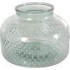 imageDeco 79 Glass Decorative Vase Wide Spotted Centerpiece Vase Flower Vase for Home Decoration 12quot x 12quot x 9quot Green