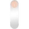 imageDeco 79 Glass Decorative Wall Clock Wall Clock for Home with Pink Clock Face Wall Clock for Room 8quot x 1quot x 28quot Silver