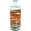 imageDeco 79 Glass Handmade Decorative Vase Blown Centerpiece Vases Set of 2 Flower Vases for Home Decoration 7quot W 10quot H BlueClear