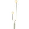imageDeco 79 Marble Room Floor Lamp Orb 2 Light Standing Tall Lamp with Marble Base Tall Lamp 16quot x 7quot x 73quot GoldGold
