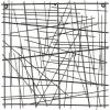 imageDeco 79 Metal Abstract Home Wall Decor Overlapping Stick Wall Sculpture Wall Art 24quot x 2quot x 25quot BlackBlack