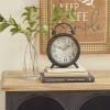 imageDeco 79 Metal Clock with Bell Style Top 10quot x 4quot x 13quot BlackBrown