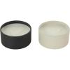 imageDeco 79 Metal Decorative Candle Apple CinnamonCreamy Vanilla Swirl Scented Textured 9oz 2 Wick Aromatherapy Candle with White Wax Set of 2 Wax Aromatherapy Candle 4quot W 2quot H Multi ColoredMulti Colored