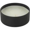 imageDeco 79 Metal Decorative Candle Tangerine Splash Scented Textured 22oz 3 Wick Aromatherapy Candle with White Wax Wax Aromatherapy Candle 6quot x 6quot x 3quot BeigeBlack