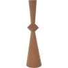 imageDeco 79 Metal Decorative Vase Art Deco Fluted Centerpiece Vase Flower Vase for Home Decoration 8quot x 8quot x 24quot BlackBrown