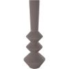 imageDeco 79 Metal Decorative Vase Art Deco Fluted Centerpiece Vase Flower Vase for Home Decoration 8quot x 8quot x 24quot BlackDark Gray