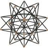 imageDeco 79 Metal Geometric Decorative Sculpture Home Decor Statue with Gold Accents Accent Figurine 7quot x 7quot x 7quot Black