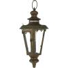 imageDeco 79 Metal Indoor Outdoor Candle Lantern Lighthouse Style Decorative Lantern Candle Holder with Ring Handle Lantern 8quot x 8quot x 16quot BrownBrown