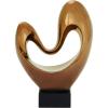 imageDeco 79 Polystone Abstract Decorative Sculpture Abstract Home Decor Statue with Rectangle Black Base Accent Figurine 6quot x 4quot x 28quot BronzeCopper