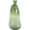 imageDeco 79 Recycled Glass Abstract Handmade Decorative Vase Curved Ombre Spanish Bottle Centerpiece Vase Flower Vase for Home Decoration 9quot x 9quot x 20quot GreenGreen