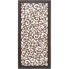 imageDeco 79 Wood Floral Handmade Home Wall Decor Intricately Carved Scroll Wall Sculpture Wall Art 24quot x 1quot x 51quot Brown51L x 24W