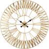 imageThe Novogratz Seagrass Round Wall Clock with Weaving Design 31quot x 2quot x 31quot Gold