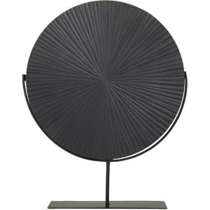 imageCosmoLiving by Cosmopolitan Metal Starburst Decorative Sculpture Carved Home Decor Statue with Stand Accent Figurine 18quot x 4quot x 23quot BlackBlack