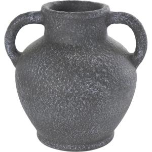imageDeco 79 Ceramic Decorative Vase Textured Whitewashed Centerpiece Vase Flower Vase for Home Decoration 10quot x 10quot x 24quot Black11 x 9 x 10