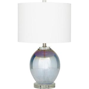 imageDeco 79 Glass Table Lamp Set of 2 14quot W 23quot H Blue