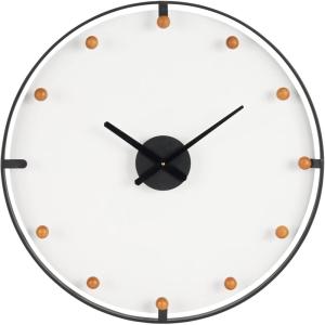 imageDeco 79 Metal Decorative Wall Clock Wall Clock for Home with Acrylic Face and Ball Accents Wall Clock for Room 28quot x 2quot x 28quot GoldBlack