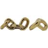 imageDeco 79 Ceramic Chain Decorative Sculpture 3 Link Home Decor Statue Accent Figurine 11quot x 7quot x 6quot SilverGold