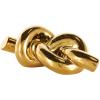 imageDeco 79 Ceramic Chain Decorative Sculpture 3 Link Home Decor Statue Accent Figurine 11quot x 7quot x 6quot SilverGold