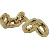 imageDeco 79 Ceramic Chain Decorative Sculpture 3 Link Home Decor Statue Accent Figurine 11quot x 7quot x 6quot SilverGold