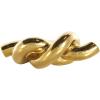 imageDeco 79 Ceramic Chain Decorative Sculpture 3 Link Home Decor Statue Accent Figurine 11quot x 7quot x 6quot SilverGold