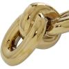imageDeco 79 Ceramic Chain Decorative Sculpture 3 Link Home Decor Statue Accent Figurine 11quot x 7quot x 6quot SilverGold