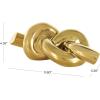 imageDeco 79 Ceramic Chain Decorative Sculpture 3 Link Home Decor Statue Accent Figurine 11quot x 7quot x 6quot SilverGold
