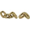 imageDeco 79 Ceramic Chain Decorative Sculpture 3 Link Home Decor Statue Accent Figurine 11quot x 7quot x 6quot SilverGold