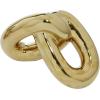 imageDeco 79 Ceramic Chain Decorative Sculpture 3 Link Home Decor Statue Accent Figurine 11quot x 7quot x 6quot SilverGold