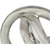 imageDeco 79 Ceramic Chain Decorative Sculpture 3 Link Home Decor Statue Accent Figurine 11quot x 7quot x 6quot SilverSilver