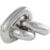 imageDeco 79 Ceramic Chain Decorative Sculpture 3 Link Home Decor Statue Accent Figurine 11quot x 7quot x 6quot SilverSilver