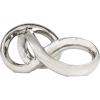imageDeco 79 Ceramic Chain Decorative Sculpture 3 Link Home Decor Statue Accent Figurine 11quot x 7quot x 6quot SilverSilver