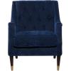 imageDeco 79 Fabric Tufted Accent Chair 30quot x 32quot x 34quot BrownBlue