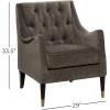 imageDeco 79 Fabric Tufted Accent Chair 30quot x 32quot x 34quot BrownBrown