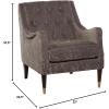 imageDeco 79 Fabric Tufted Accent Chair 30quot x 32quot x 34quot BrownBrown