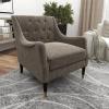 imageDeco 79 Fabric Tufted Accent Chair 30quot x 32quot x 34quot BrownBrown