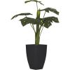 imageDeco 79 Faux Foliage Monstera Artificial Plant with Black Tapered Pot 28quot x 22quot x 27quot Green28 x 22 x 27