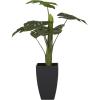 imageDeco 79 Faux Foliage Monstera Artificial Plant with Black Tapered Pot 28quot x 22quot x 27quot Green28 x 22 x 27