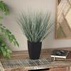 imageDeco 79 Faux Foliage Onion Grass Artificial Plant with Black Plastic Pot 16quot x 15quot x 19quot Green1ft 7in